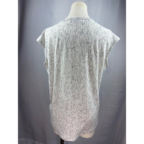 Michael Stars Womens Small Grey & White Speckled Cap Sleeve Top - Picture 5 of 5